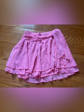 Pink Aerie Chiffon Wrap Mini Skirt